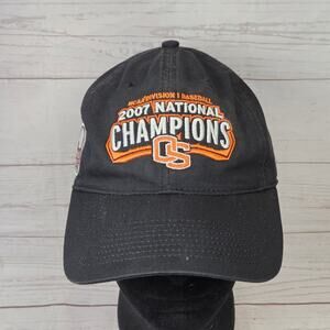Oregon State Beavers Nike 2007 National Baseball Champs Strapback Dad Hat Black